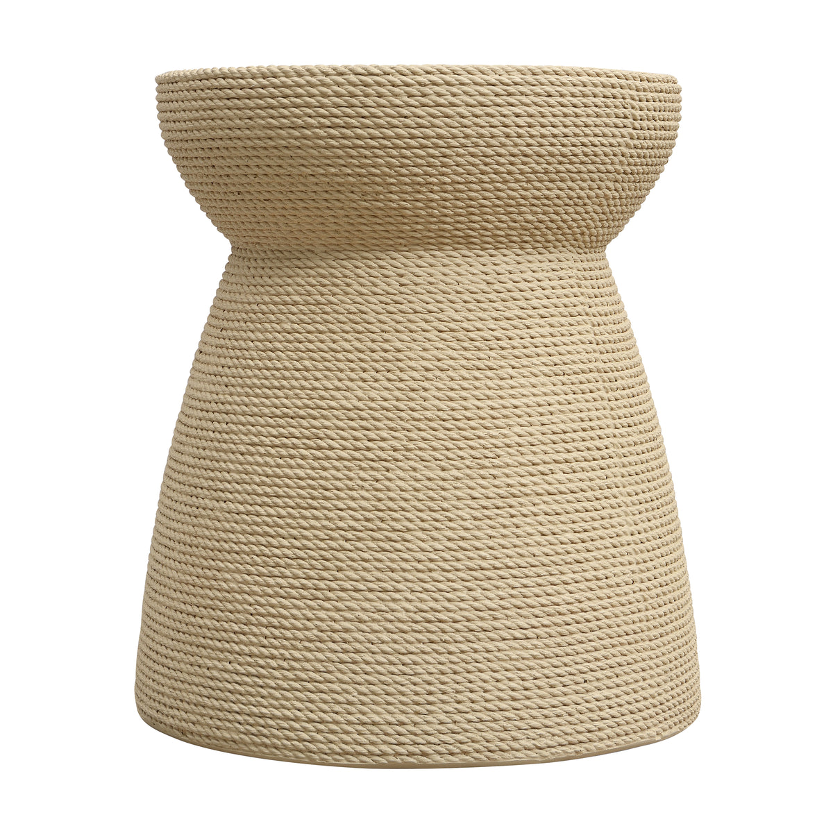 Simulated Rattan MGO Side Table – Versatile Indoor & Outdoor Accent