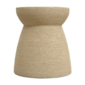 Simulated Rattan MGO Side Table – Versatile Indoor & Outdoor Accent