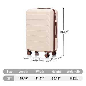 28 Inch ABS Hard Shell Large Travel Checked Luggage