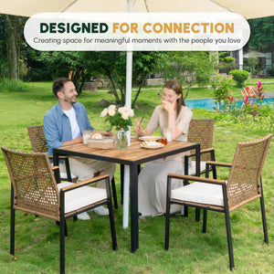 All Weather 5-Piece Patio Dining Table Set