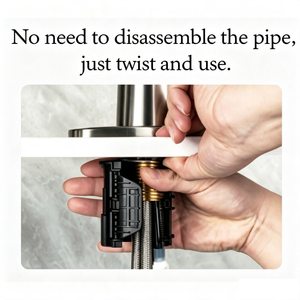 Quick‑Install Faucet Pipe Lock Nuts, High‑Strength Nylon Anti‑Loosening Fixing Nut for Kitchen/Bathroom Sink Base, Fits 1.25 Inch Threaded Pipe