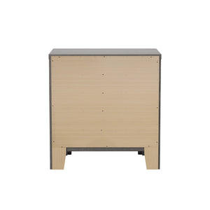 Modern 2 Drawer Nightstand - Brown - Wood