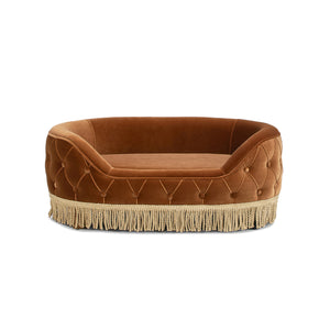 Monroe 33" Dog Sofa Bed - Medium in Burnt
