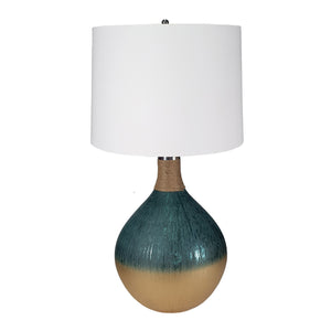 D16x28.5' Glass Table Lamp