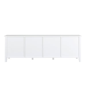 StylishTVcabinet Entertainment CenterTV Stand, TVconsoletable, Media Console, Solidwood Frame, Changhong Glass Door, Metal Handle