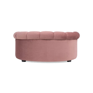 Halle 35.5" Rolled-Arm Dog Bed with Channel-Tufted Back
