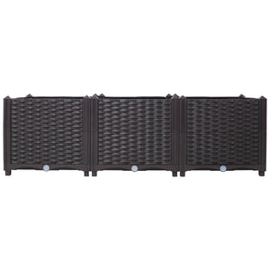 Deep Raised Garden Bed Plastic Planter Boxes