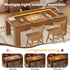Gaming Table with Removable Top for 4–6 Players