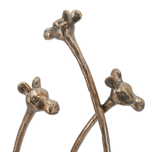 10x3.9x18.9" Giraffe Sculpture, Animal Statue Decor