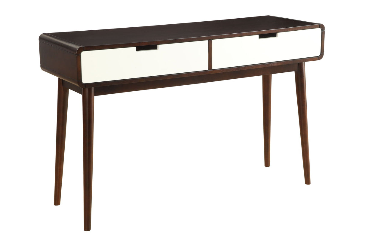 Christa - Sofa Table - White / Espresso - Best Buy Furniture