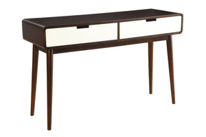 Christa - Sofa Table - White / Espresso - Best Buy Furniture