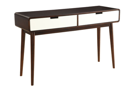 Christa - Sofa Table - White / Espresso - Best Buy Furniture