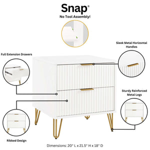 Dumbo - Nightstand With 2 Drawers