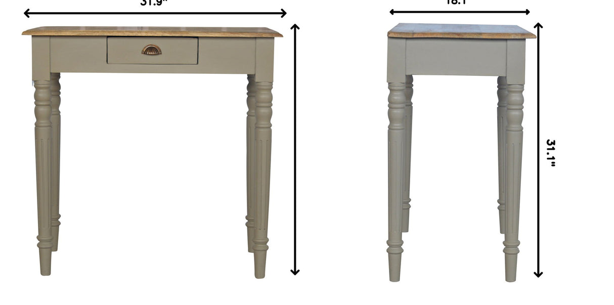 Hand Painted Writing Desk - Gray