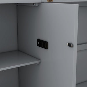 Murphy Bed With Shelves, Drawers And USB Ports