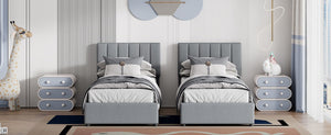 Upholstered Platform Bed With A Hydraulic Storage System
