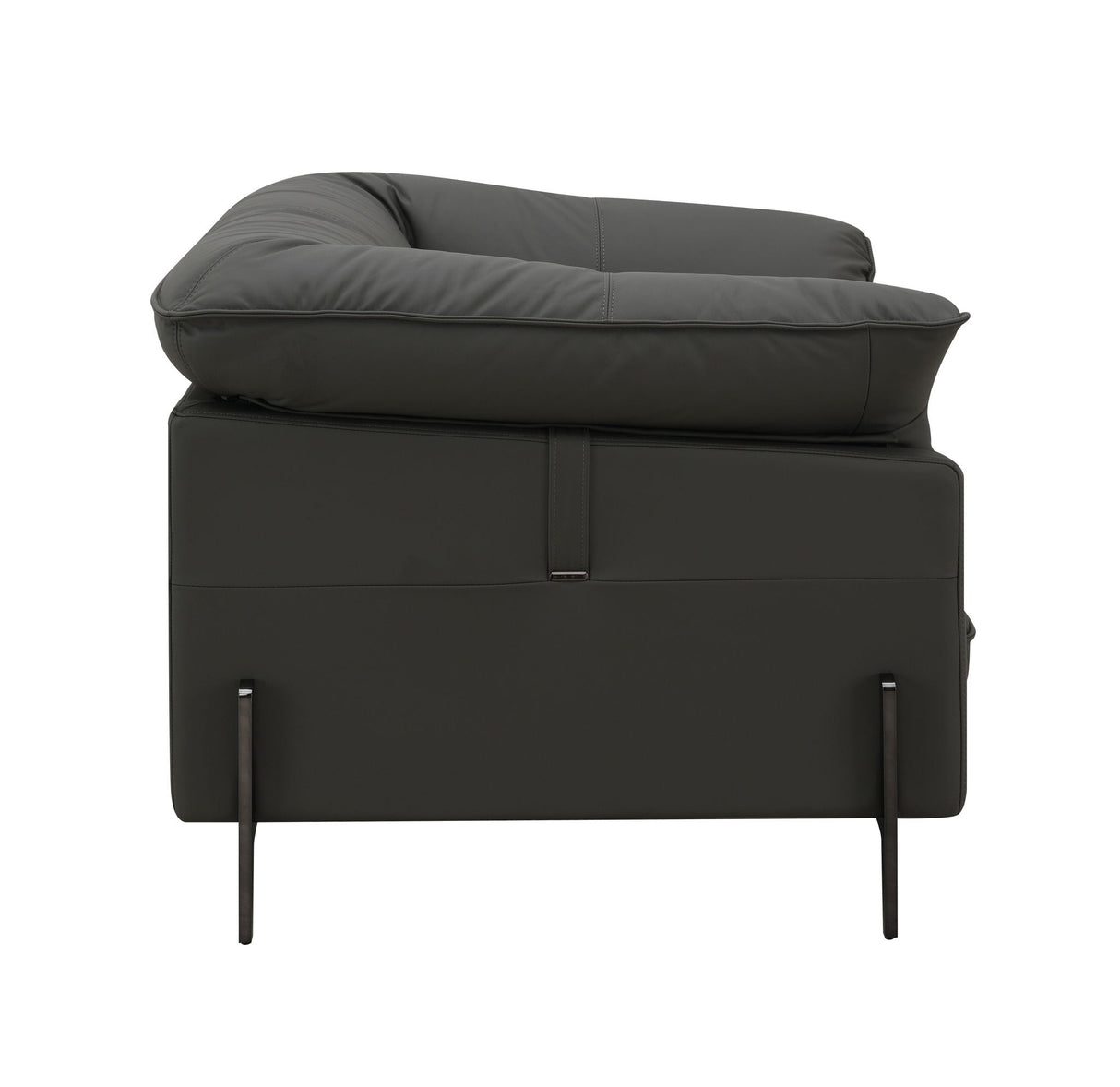 Tadi - Top Grain Leather Chair - Black - Best Buy Furniture