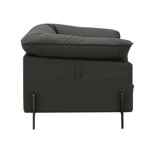 Tadi - Top Grain Leather Chair - Black - Best Buy Furniture