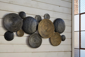 Emsley - Wall Decor - Metallic / Black / Gray - Best Buy Furniture