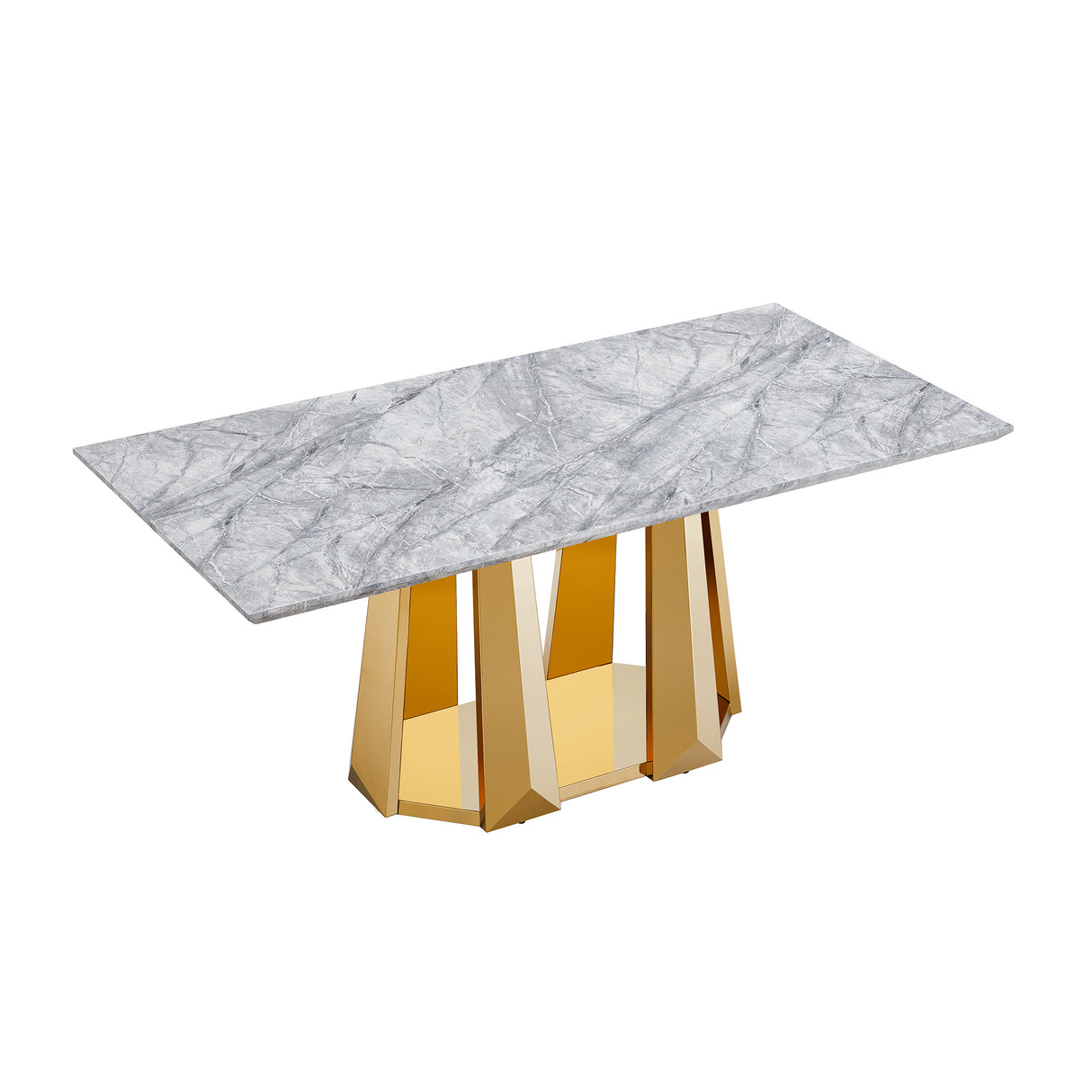 Marble Dining Table for 6 People