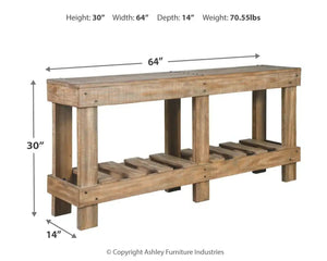 Susandeer - Console Sofa Table - Brown - Best Buy Furniture