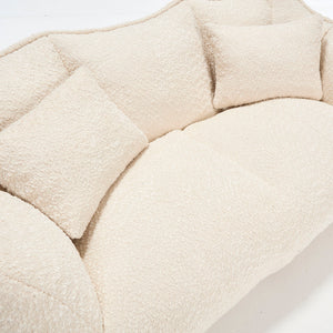Comfortable Dual Beanbag Chair With High Resilience Foam Core For 2 People