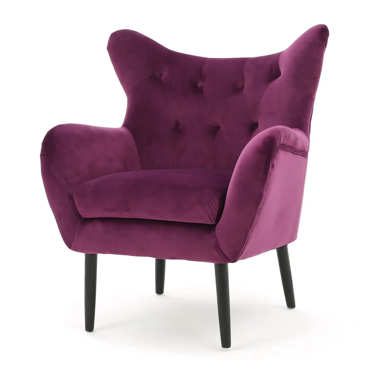 Alyssa - Mid Century Upholstered Arm Chair With Wingback Design - Best Buy Furniture