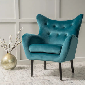 Alyssa - Mid Century Upholstered Arm Chair With Wingback Design - Best Buy Furniture