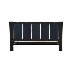 Queen Size Bed Frame in Black & White Pine