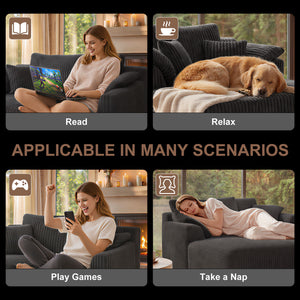 Chaise Lounge Chair, Deep Seat Sleeper Couch For Living Room