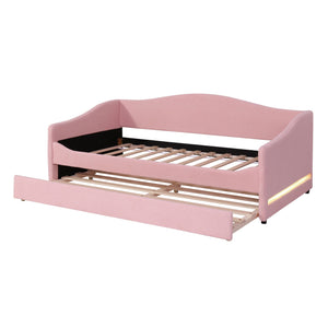 Design Upholstered Daybed With Light And Trundle