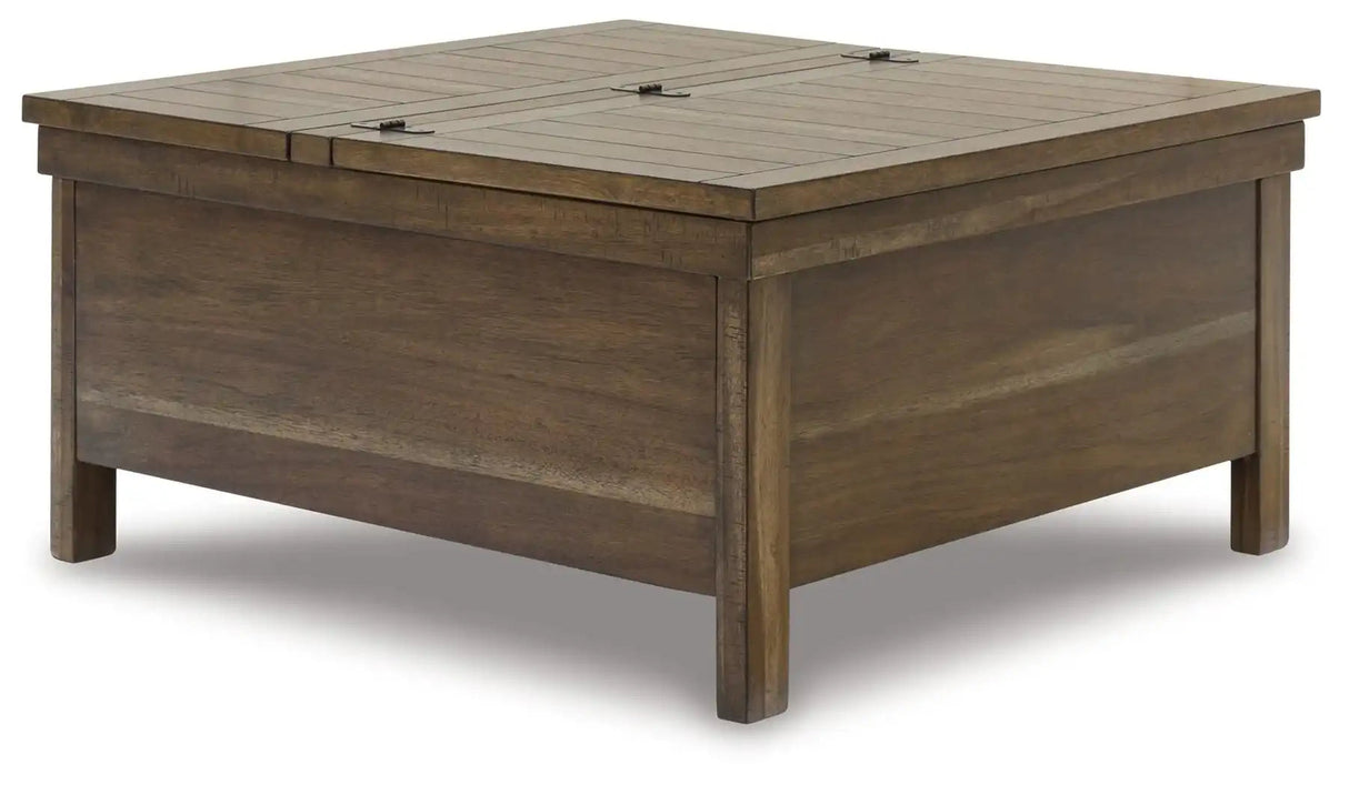 Moriville - Lift Top Cocktail Table - Grayish Brown - Best Buy Furniture