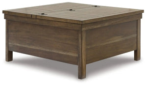 Moriville - Lift Top Cocktail Table - Grayish Brown - Best Buy Furniture