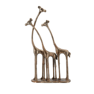 10x3.9x18.9" Giraffe Sculpture, Animal Statue Decor