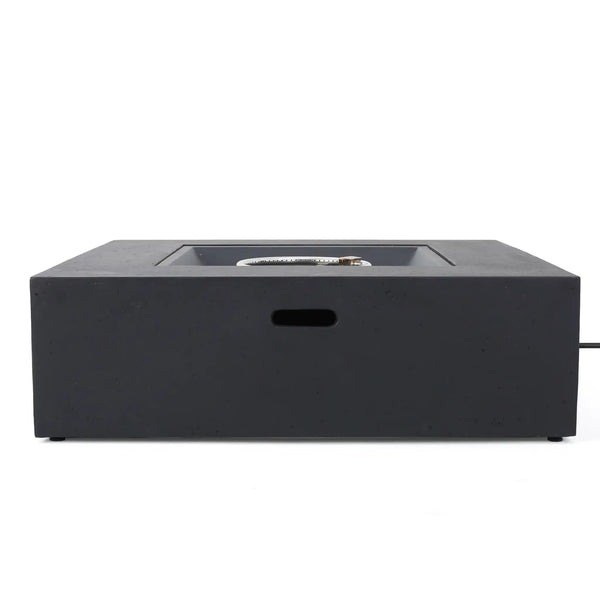 Modern 50,000 Btu Square Fire Table With Propane Tank - Best Buy Furniture