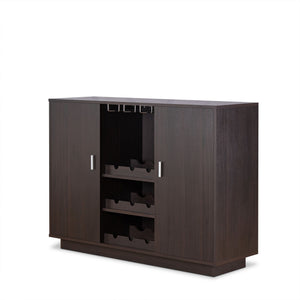 Hazen - Wine Cabinet II - Espresso - Best Buy Furniture