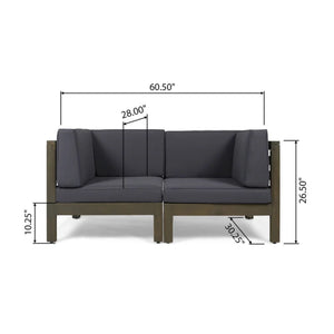 Oana - 2 Piece Loveseat Set With Water Resistant Cushions