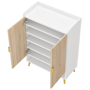 Shoe Cabinet With Doors, 7 Tier Storage Organizer