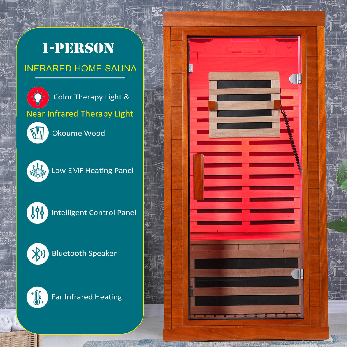 Wood Infrared Home Sauna Room