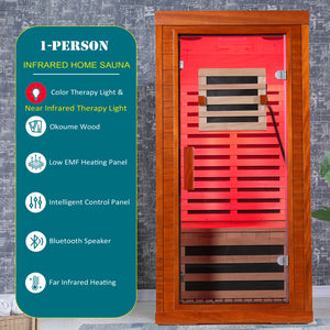 Wood Infrared Home Sauna Room