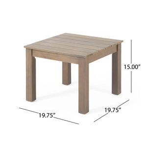 Halcyon - Outdoor Side Table With Slat Design - Best Buy Furniture