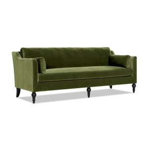 Josephine 84.5" Upholstered Modern Sofa, Olive