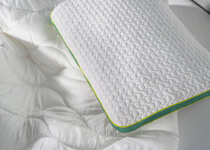 BedGear Astro Youth Rectangle Pillow with Pillowcase, White