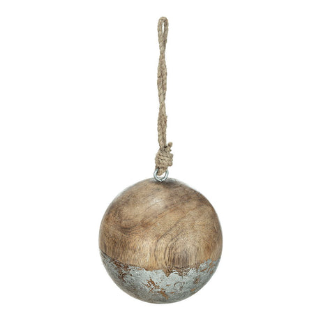 Christmas Ball Ornaments, Wood Decorative Hanging Ball Christmas Tree Ornaments For Holiday Party Decorations