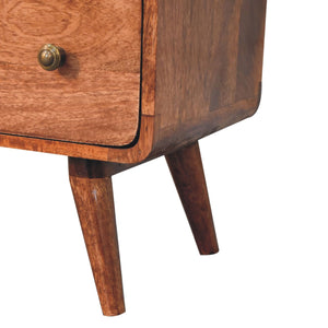 Solid Wood Curved Honey Dresser