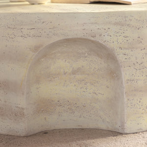 Mgo Modern Minimalist Round Accent Coffee Table