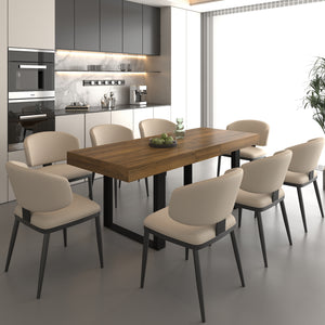 Rectangle Extendable Dining Table for 6-10 People