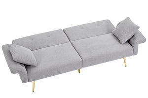 Modern Teddy Upholstered Accent Loveseat Sofa