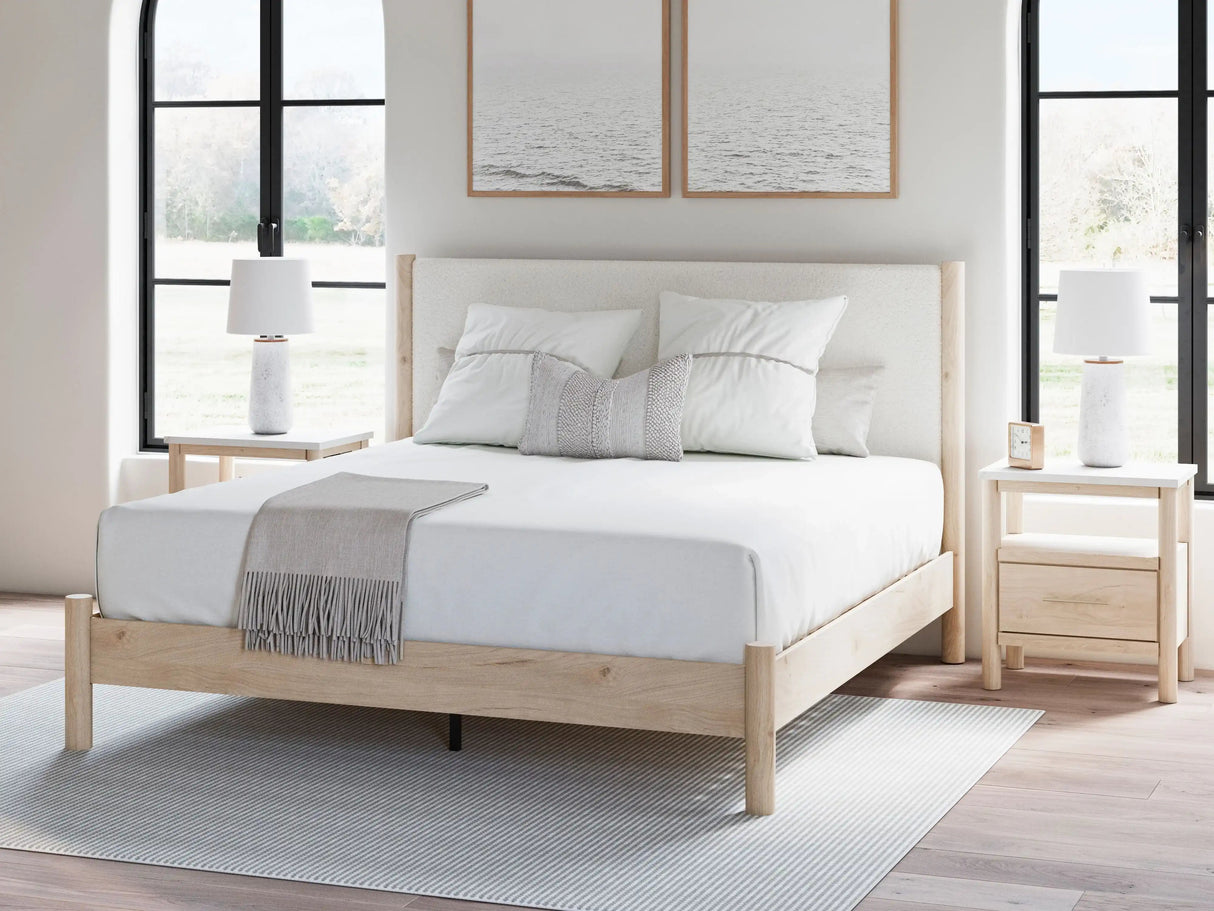 Cadmori - Upholstered Panel Bed - Best Buy Furniture