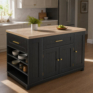 52" Kitchen Island Cabinet with Storage